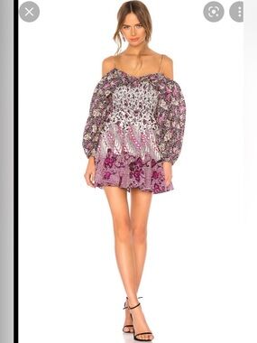 Ulla Johnson Jira dress boho multicolor print patchwork festival western NWT NEW